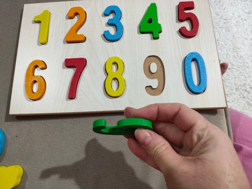 ahşap sayılar puzzle - Görsel 3