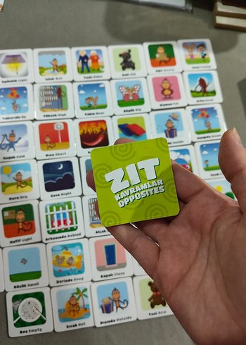 zıt kavramlar oyun kartları - Görsel 5