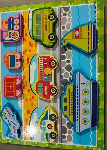 Ahşap puzzle araba - Görsel 2