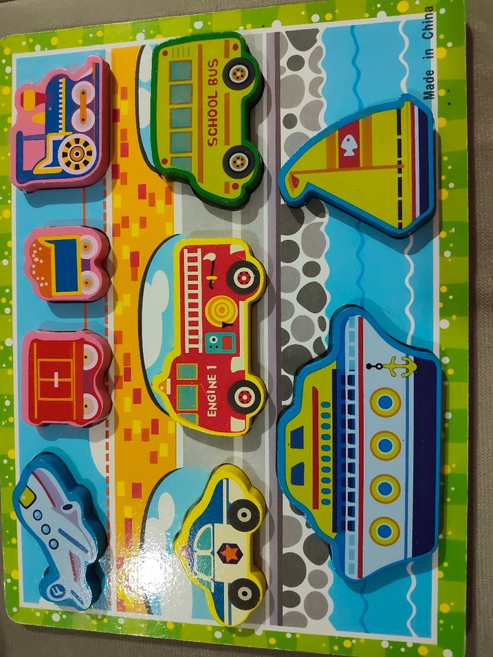 Ahşap puzzle araba - Görsel 2