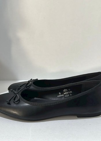 Siyah Fiyonk Detaylı Kadın Düz Ayakkabı - Görsel 7