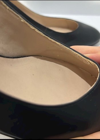 Siyah Dolgu Topuklu Kadın Stiletto - Görsel 6