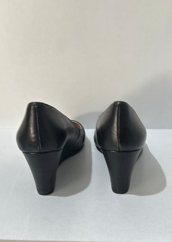 Siyah Dolgu Topuklu Kadın Stiletto - Görsel 4