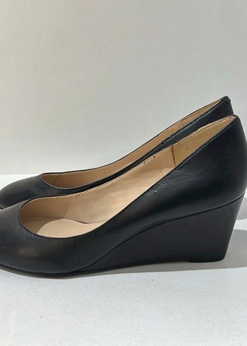 Siyah Dolgu Topuklu Kadın Stiletto - Görsel 3