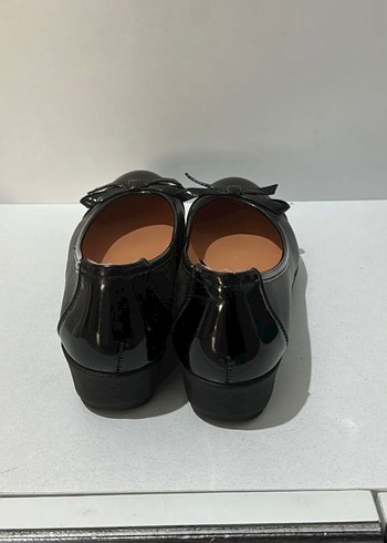 Siyah Fiyonklu Blok Topuklu Kadın Babet - Görsel 5