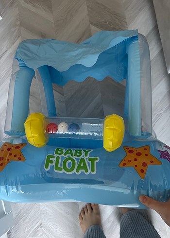 Renkli Mavi Şişme Çocuk Deniz Koltuğu - Görsel 5