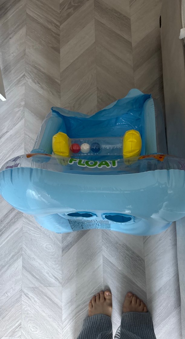 Renkli Mavi Şişme Çocuk Deniz Koltuğu - Görsel 2