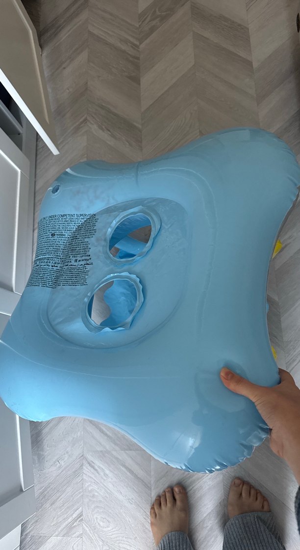 Renkli Mavi Şişme Çocuk Deniz Koltuğu - Görsel 4