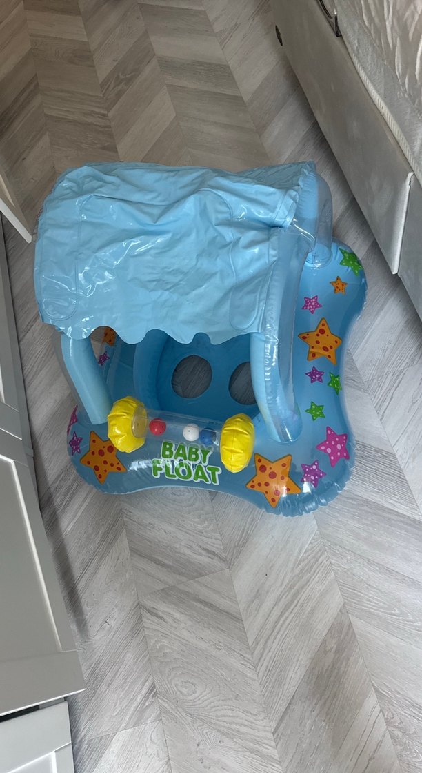 Renkli Mavi Şişme Çocuk Deniz Koltuğu - Görsel 3