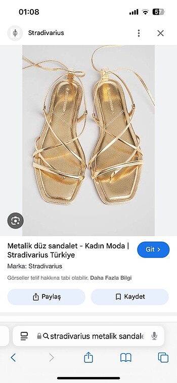 38 Beden Stradivarius sandalet