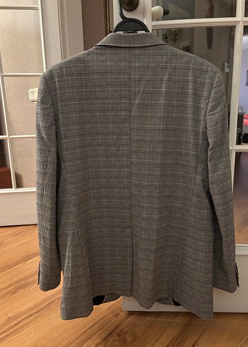 Uptown Gri Kareli Erkek Ceket - Görsel 4