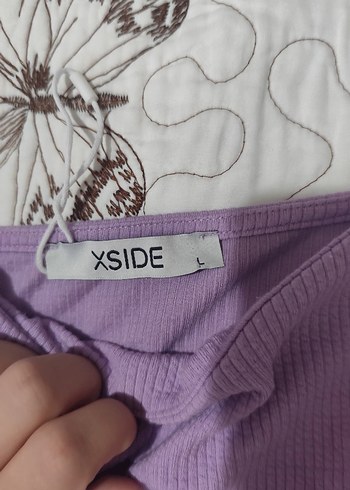 Diğer v yakalıı Mor Mini Elbise
