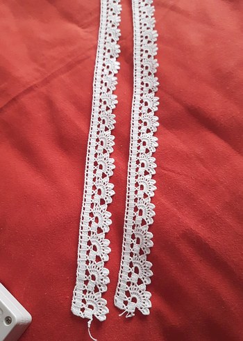 Beyaz Dantel Şerit El İşi
