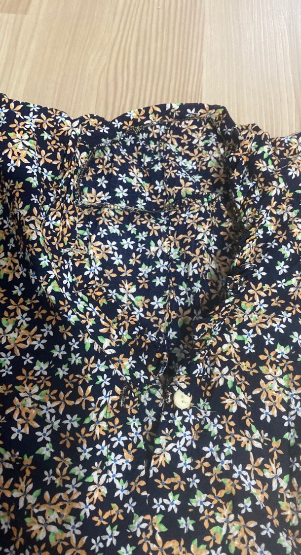 Pamuklu, V Yakalı, Düğmeli Hamile elbise - Görsel 2