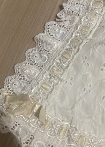 Nakışlı Beyaz örtü - Görsel 2