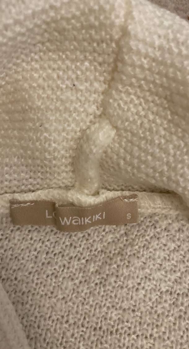 Bohem Tarzda Bej Triko Boğazlı Kolsuz Kazak - Görsel 3