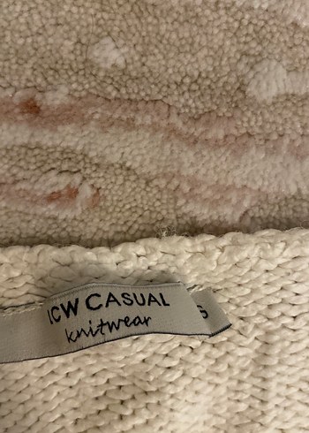 Kadın Bej Örgü Kazak - Görsel 4