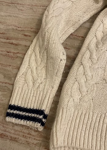 Kadın Bej Örgü Kazak - Görsel 2