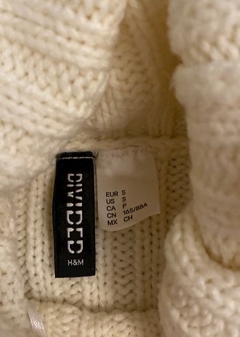 Bej Kadın Boğazlı Örgü Yün Kazak - Görsel 3