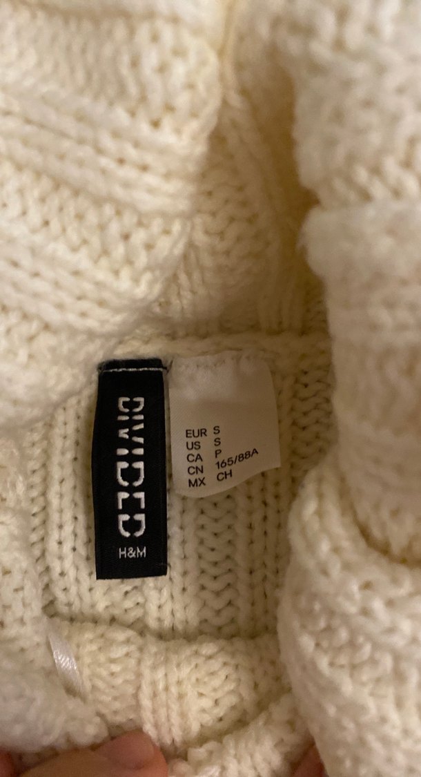 Bej Kadın Boğazlı Örgü Yün Kazak - Görsel 3