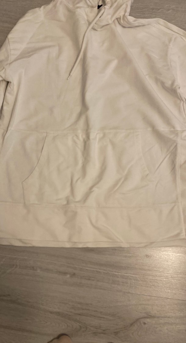 Beyaz Kapüşonlu Kadın Sweatshirt - Görsel 2