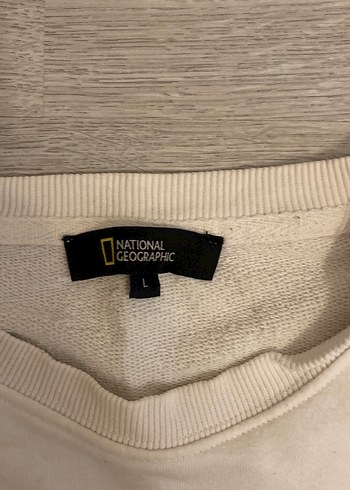 Beyaz Uzun Kollu Baskılı Kadın Sweatshirt - Görsel 3