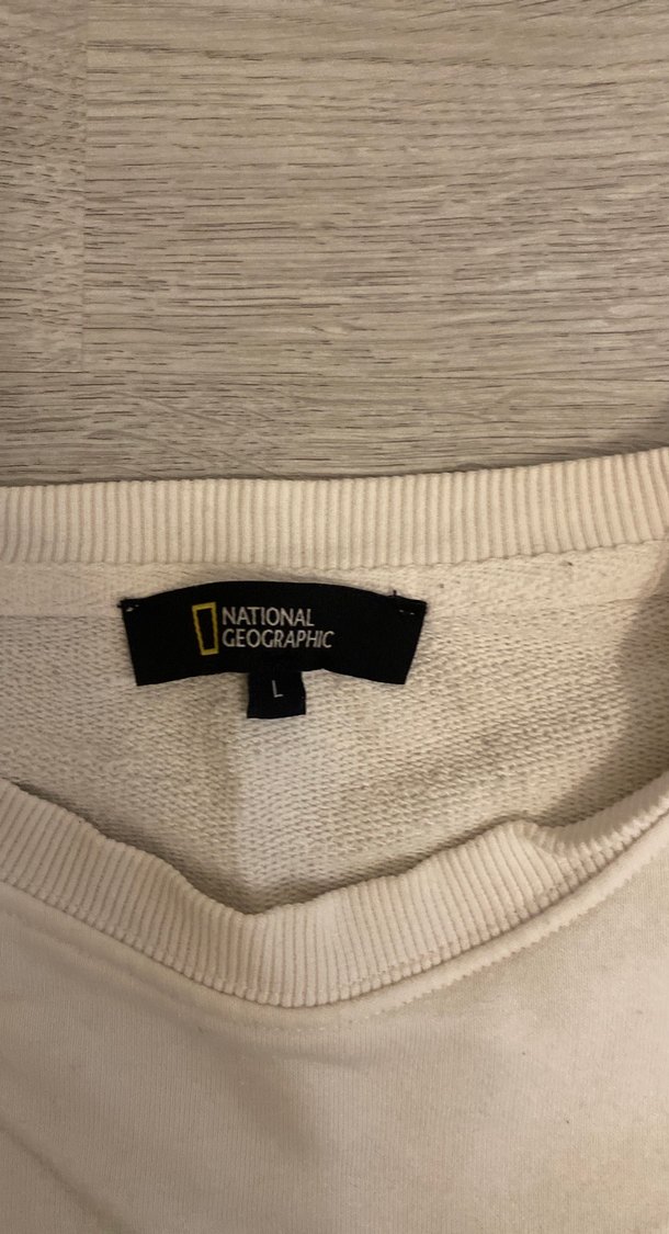 Beyaz Uzun Kollu Baskılı Kadın Sweatshirt - Görsel 3