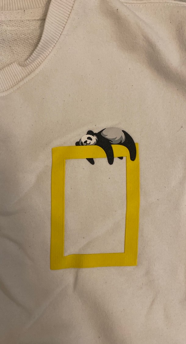 Beyaz Uzun Kollu Baskılı Kadın Sweatshirt - Görsel 2