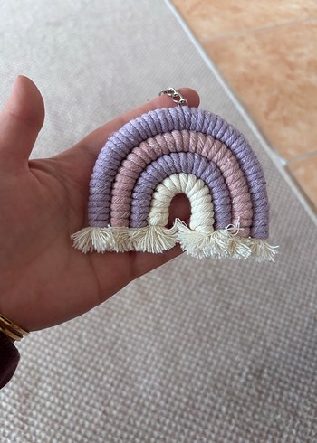 Bohem Çok Renkli Püsküllü Anahtarlık - Görsel 11