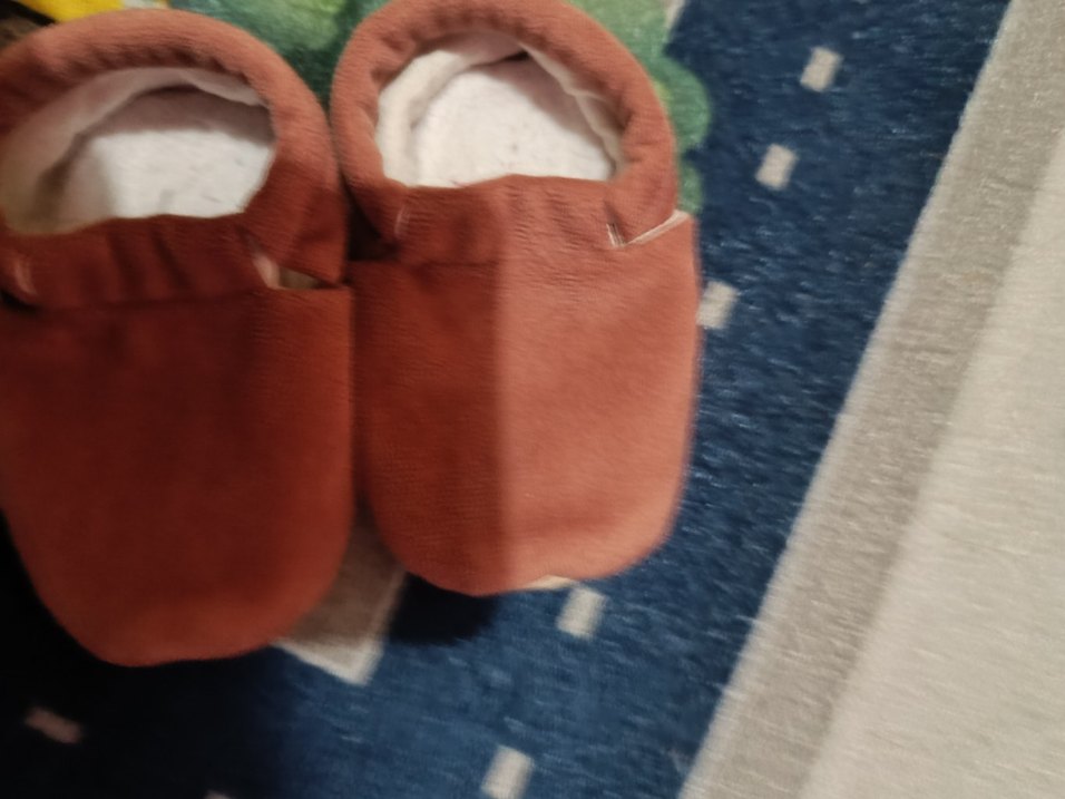 Düğmeli Kız Çocuk Pembe Sıcak Panduf - Görsel 2