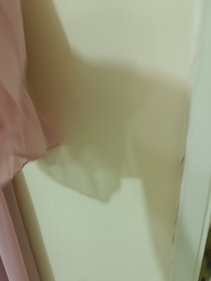 Pembe V Yaka Uzun Kollu Volanlı Elbise - Görsel 4