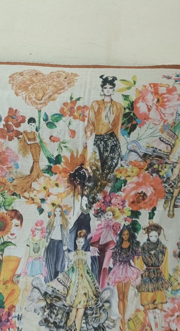 Çiçekli ve Desenli Bohem Kadın Fuları - Görsel 2