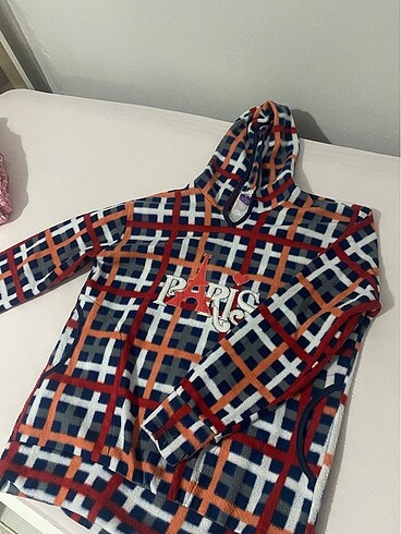 Yünlü pijama takımı ev giyim - Görsel 2