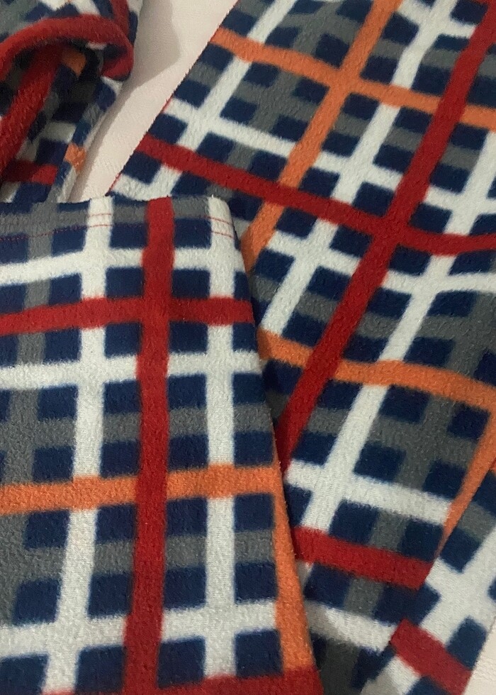 Yünlü pijama takımı ev giyim - Görsel 5