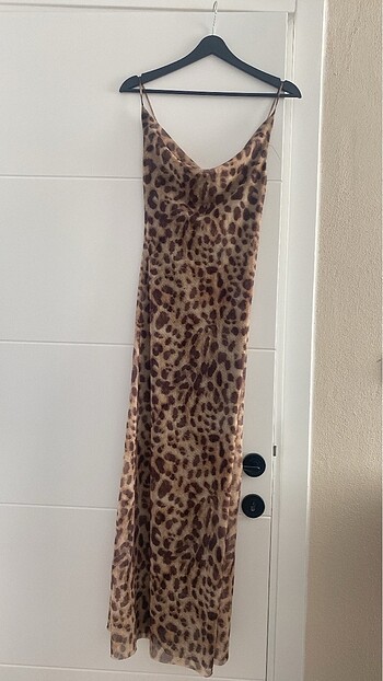 xs Beden Leopar elbise