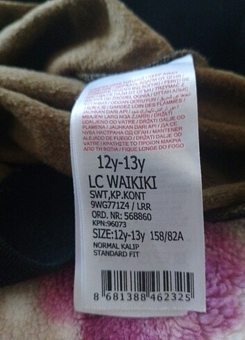 12-13 Yaş Beden Askeri sweatshirt