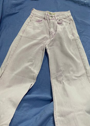 Tos pembe Midi Boy Kadın Denim Pantolon