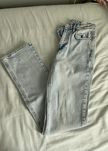 Diğer Gri Midi Boy Regular Fit Kadın Kot Pantolon