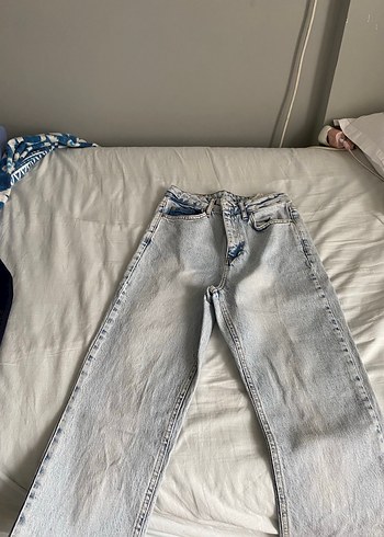 Gri Midi Boy Regular Fit Kadın Kot Pantolon