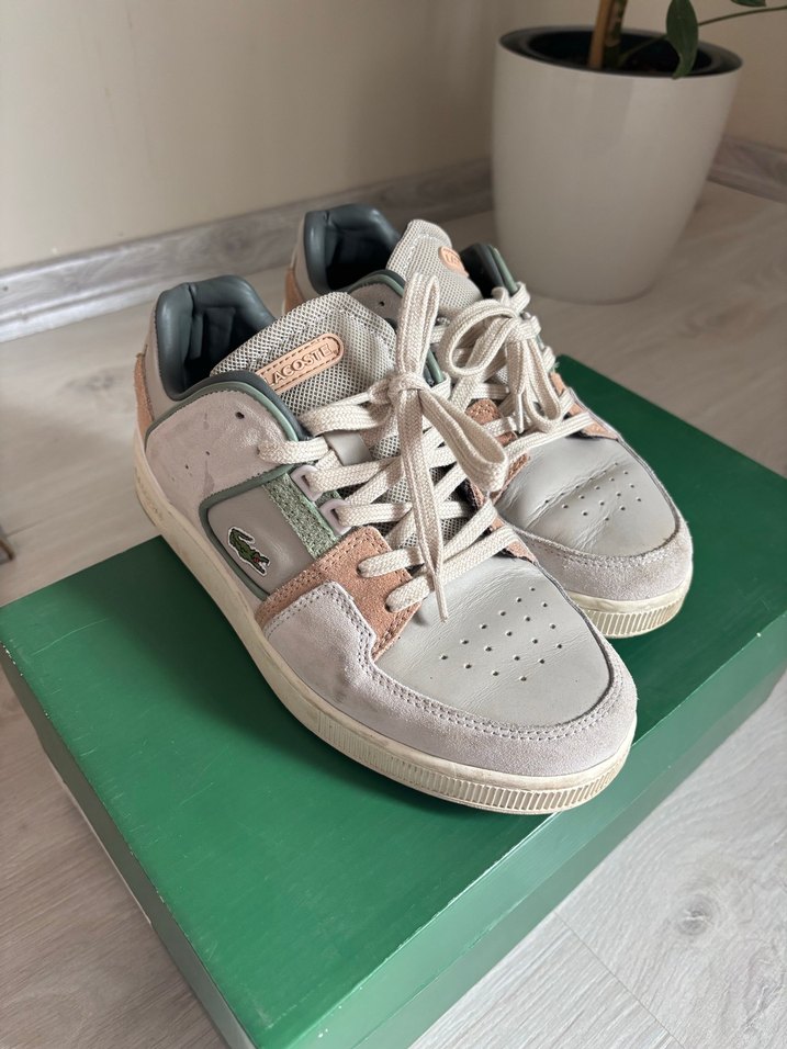 Lacoste Beyaz Gri Platform Spor Ayakkabı - Görsel 2