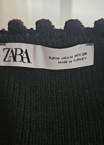 m Beden siyah Renk Zara crop hırka