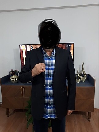 52 Beden siyah Renk Yünsa erkek ceket
