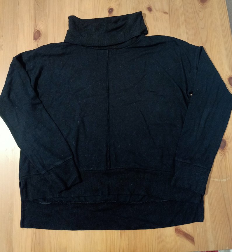 Siyah Kısa Kollu Hamile Tişört - Görsel 2