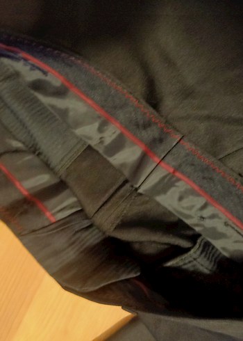 Siyah Drapeli İnce Kadın Pantolon - Görsel 4