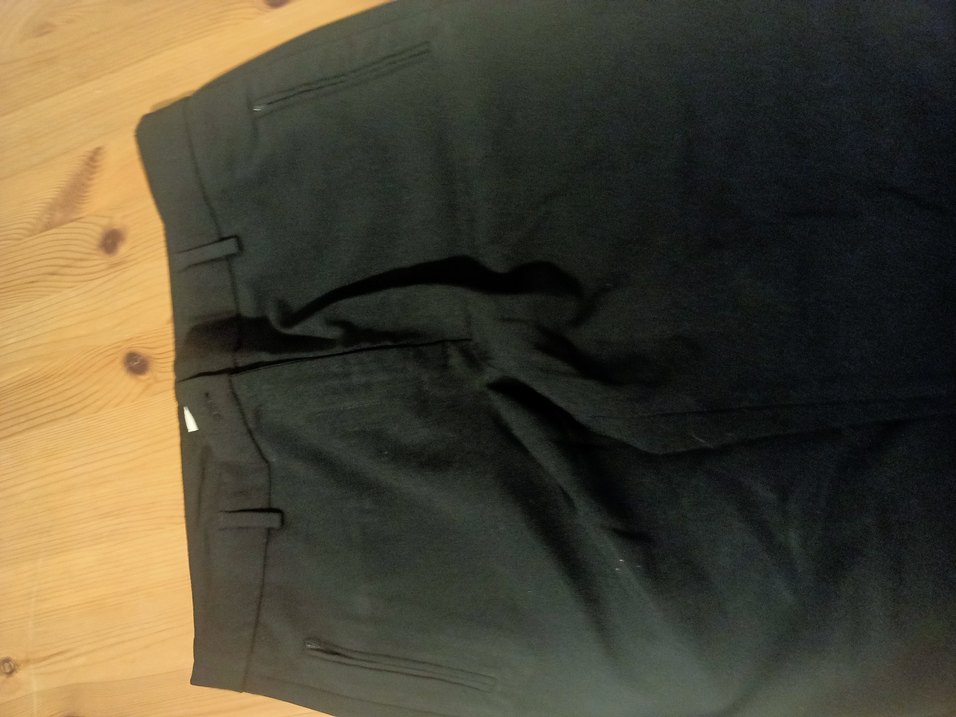 Kadın Siyah Midi Kumaş Pantolon - Görsel 3