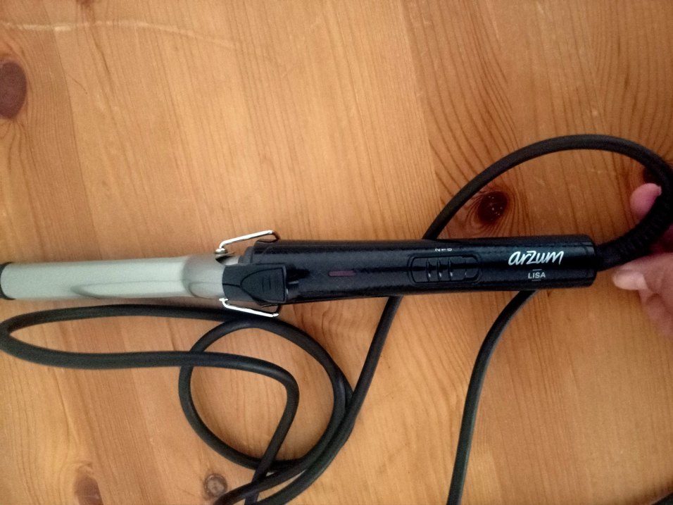 Bej Gri Seramik Plakalı Saç Maşası 25mm - Görsel 5