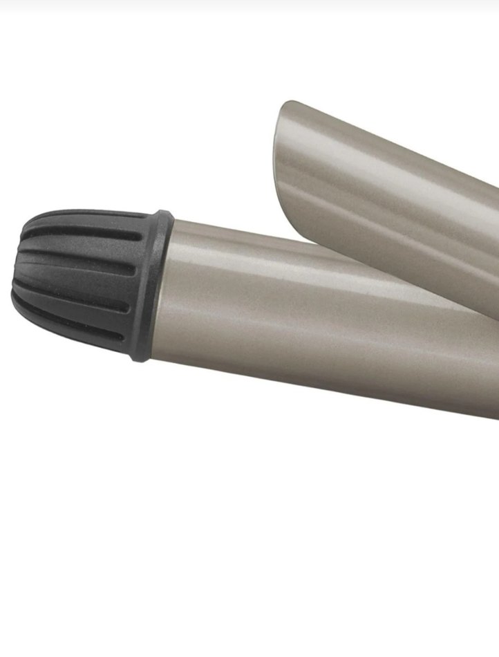 Bej Gri Seramik Plakalı Saç Maşası 25mm - Görsel 3