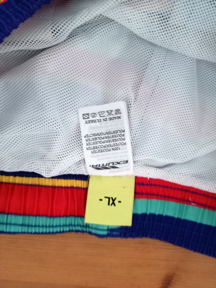 Renkli Çizgili Erkek Mini Şort - Görsel 4