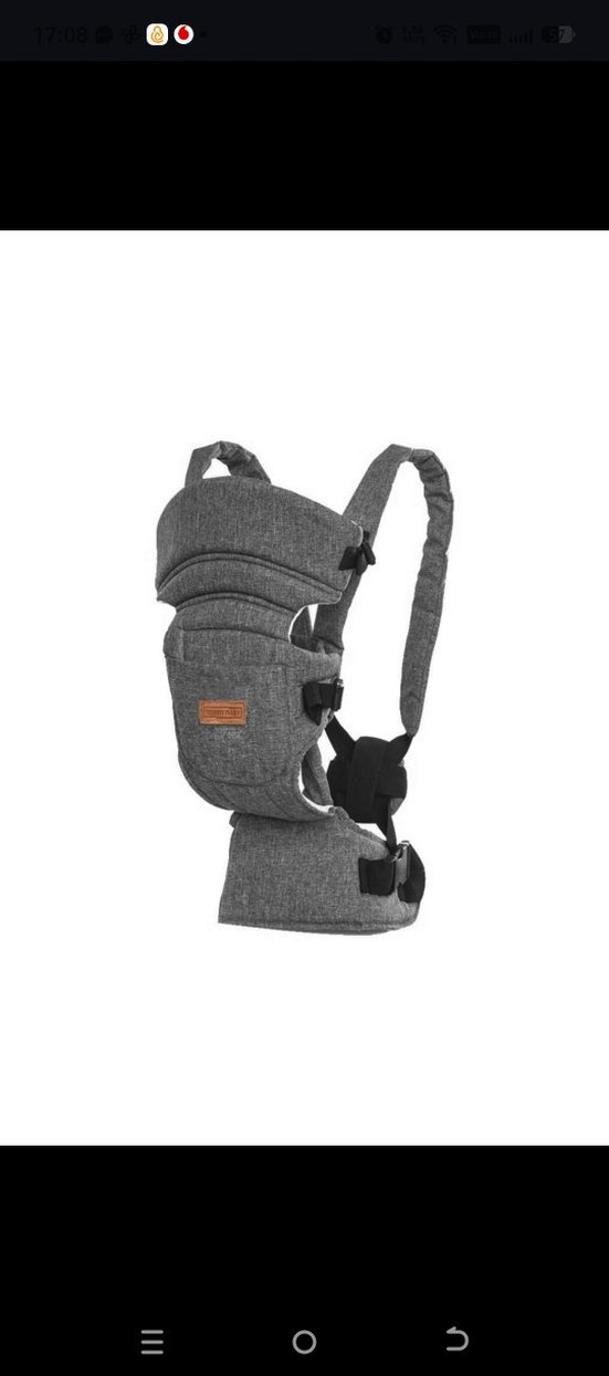Gri Bebek Taşıyıcı Kanguru - Görsel 5