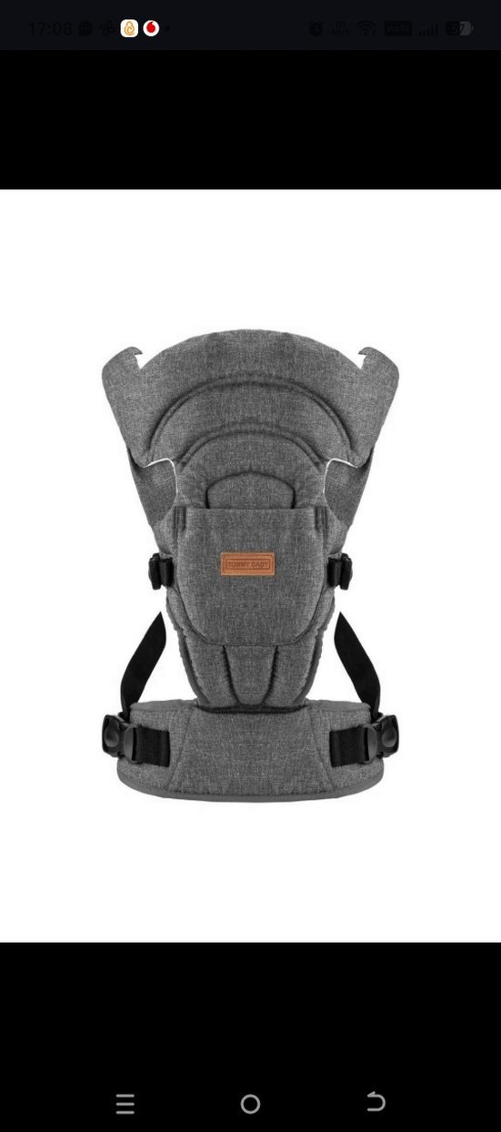 Gri Bebek Taşıyıcı Kanguru - Görsel 3